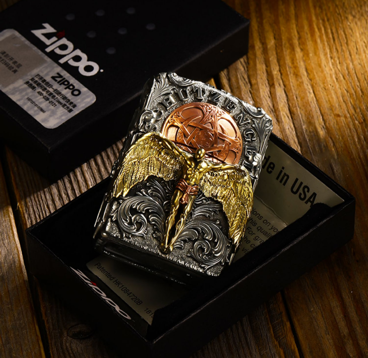 فندک بنزینی Custom Zippo (طرح فرشته نگهبان) - Image 8