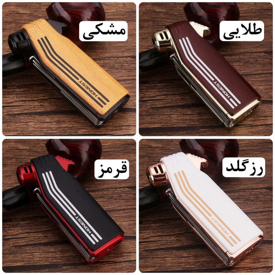 فندک گازی Honest چوبی (مخصوص پیپ) اورجینال - Image 3