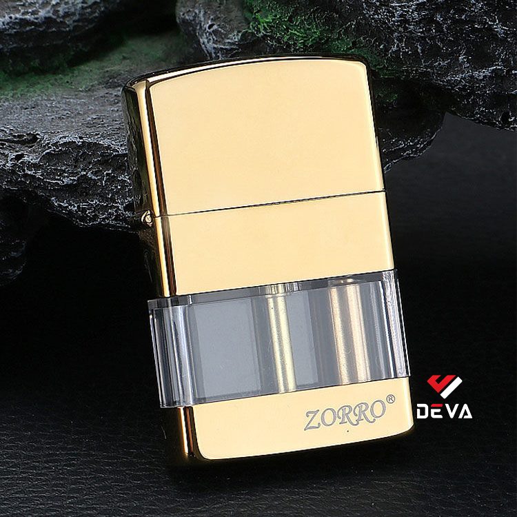 فندک بنزینی Zorro Z690 (مخزن شیشه ای) اورجینال - Image 4