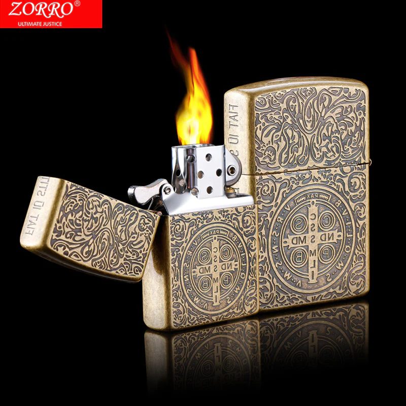فندک بنزینی کنستانتین ZORRO (حک 540 درجه) اورجینال - Image 4