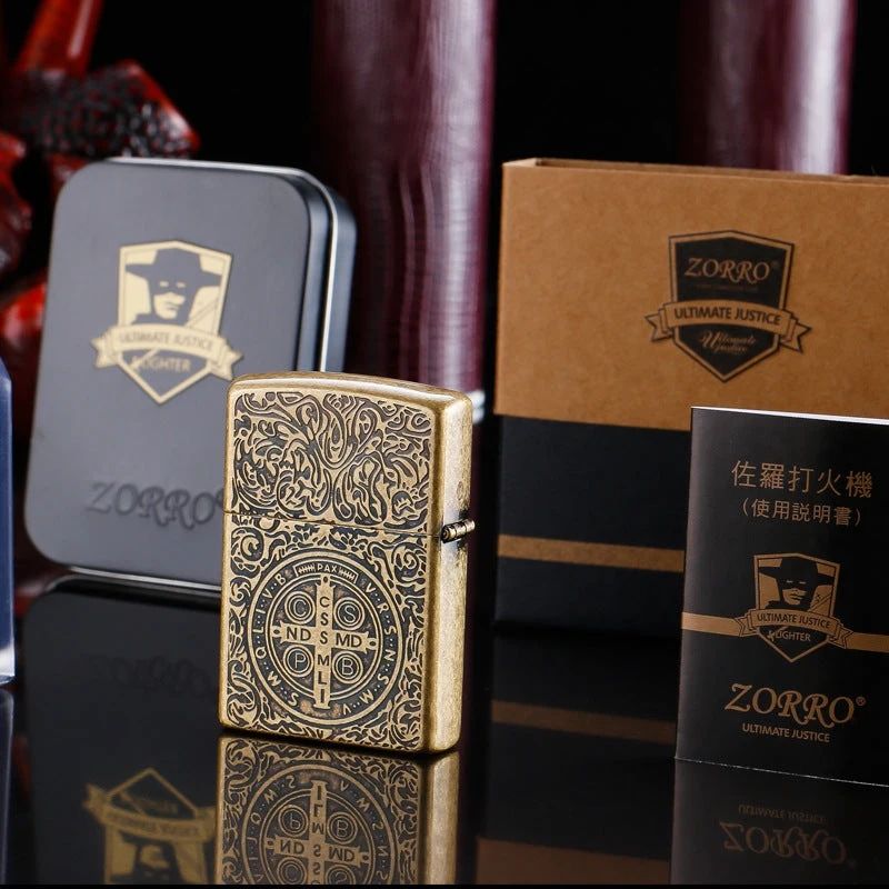 فندک بنزینی کنستانتین ZORRO (حک 540 درجه) اورجینال - Image 2