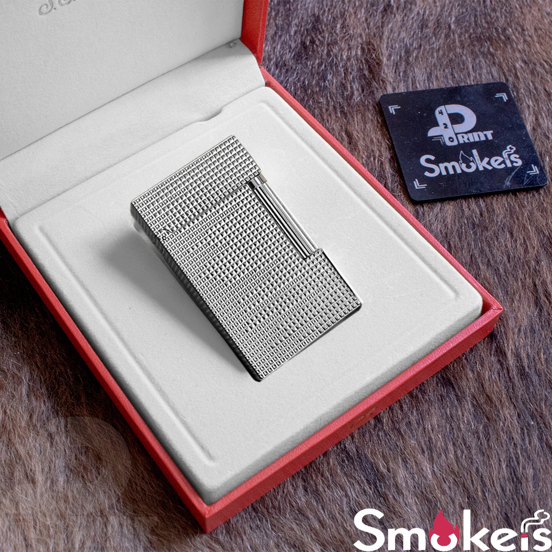 فندک گازی برند S.T Dupont (نقره ای شمشی) اورجینال - Image 3