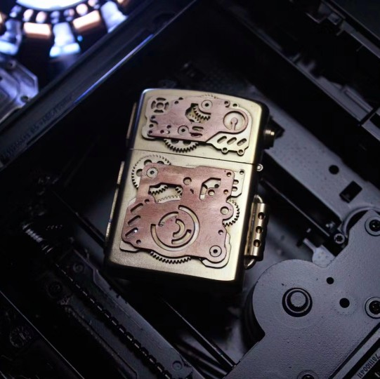 فندک بنزینی Custom Zippo (طرح چرخ دنده) Steampunk Bridge 201 - Image 2