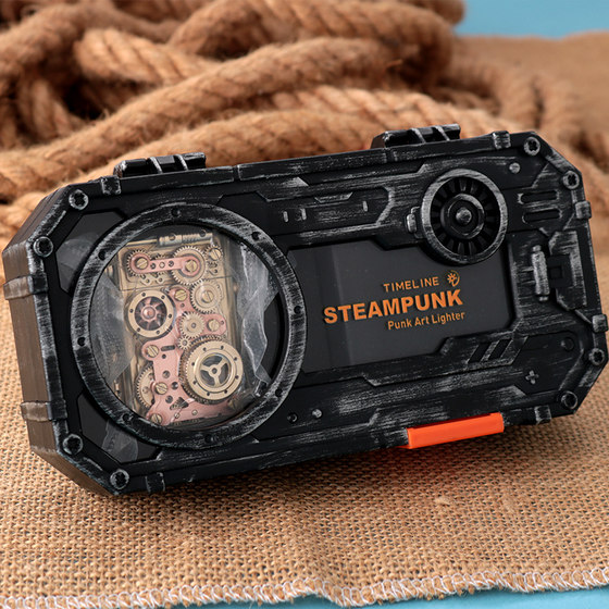 فندک بنزینی Custom Zippo (طرح چرخ دنده) Steampunk Bridge 201 - Image 5