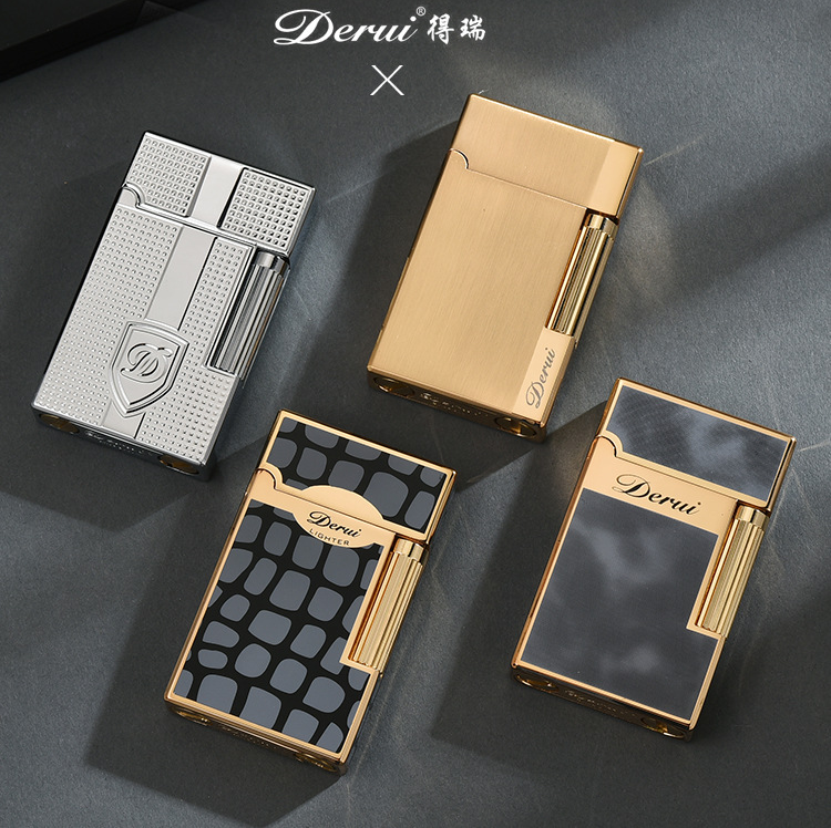 فندک بنزینی بغل زن Derui دوپیچ (طرح دپونت) اورجینال - Image 11