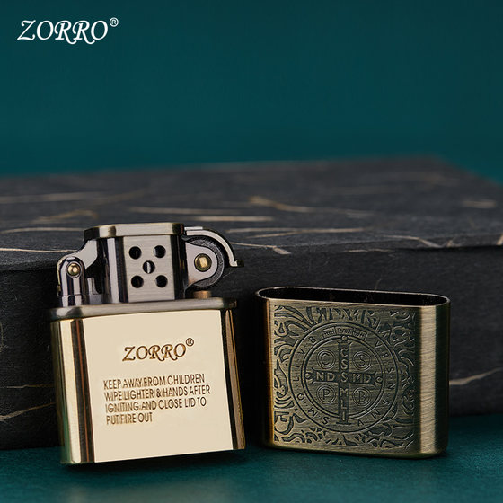 فندک بنزینی ZORRO کلاسیک (طرح کنستانتین) اورجینال - Image 5