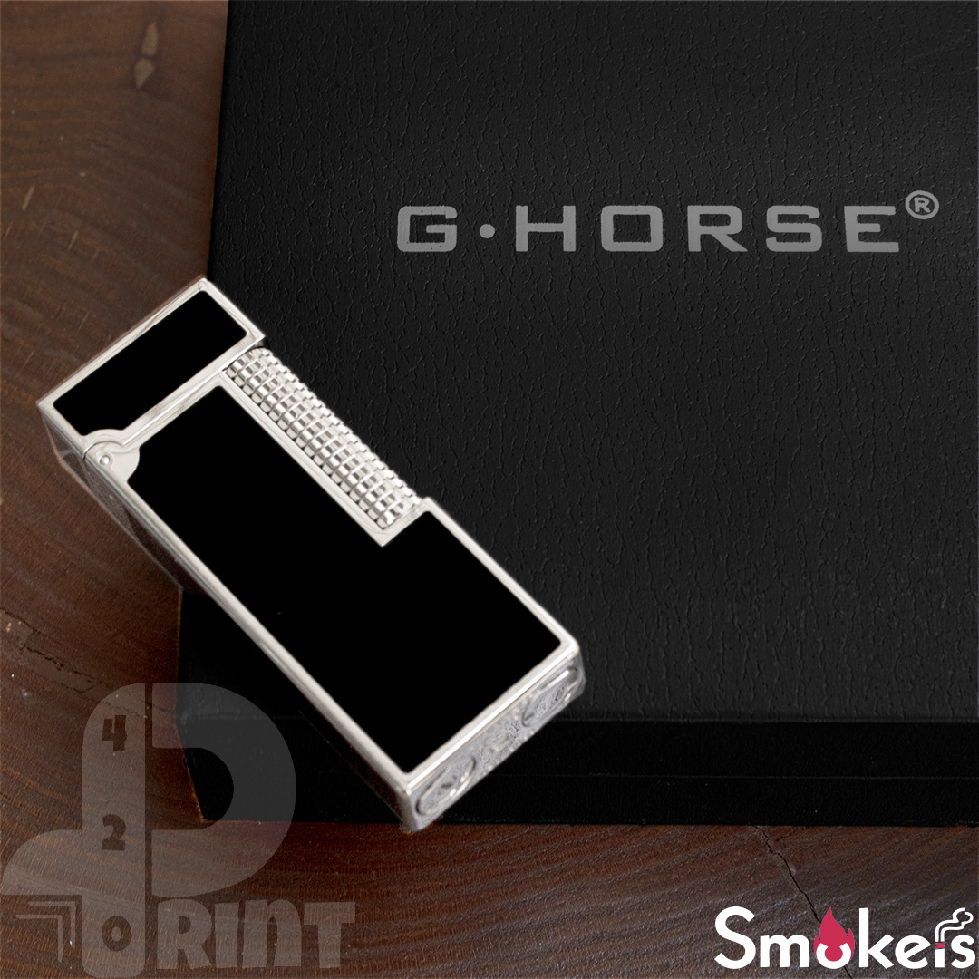 فندک گازی طرح دانهیل برند G.HORSE (مشکی لاکی) اورجینال - Image 4