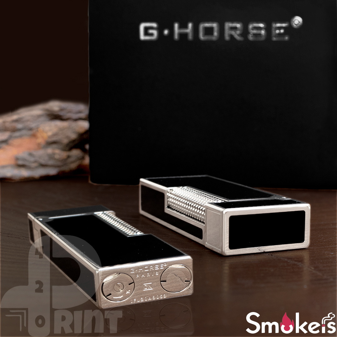 فندک گازی طرح دانهیل برند G.HORSE (مشکی لاکی) اورجینال - Image 8