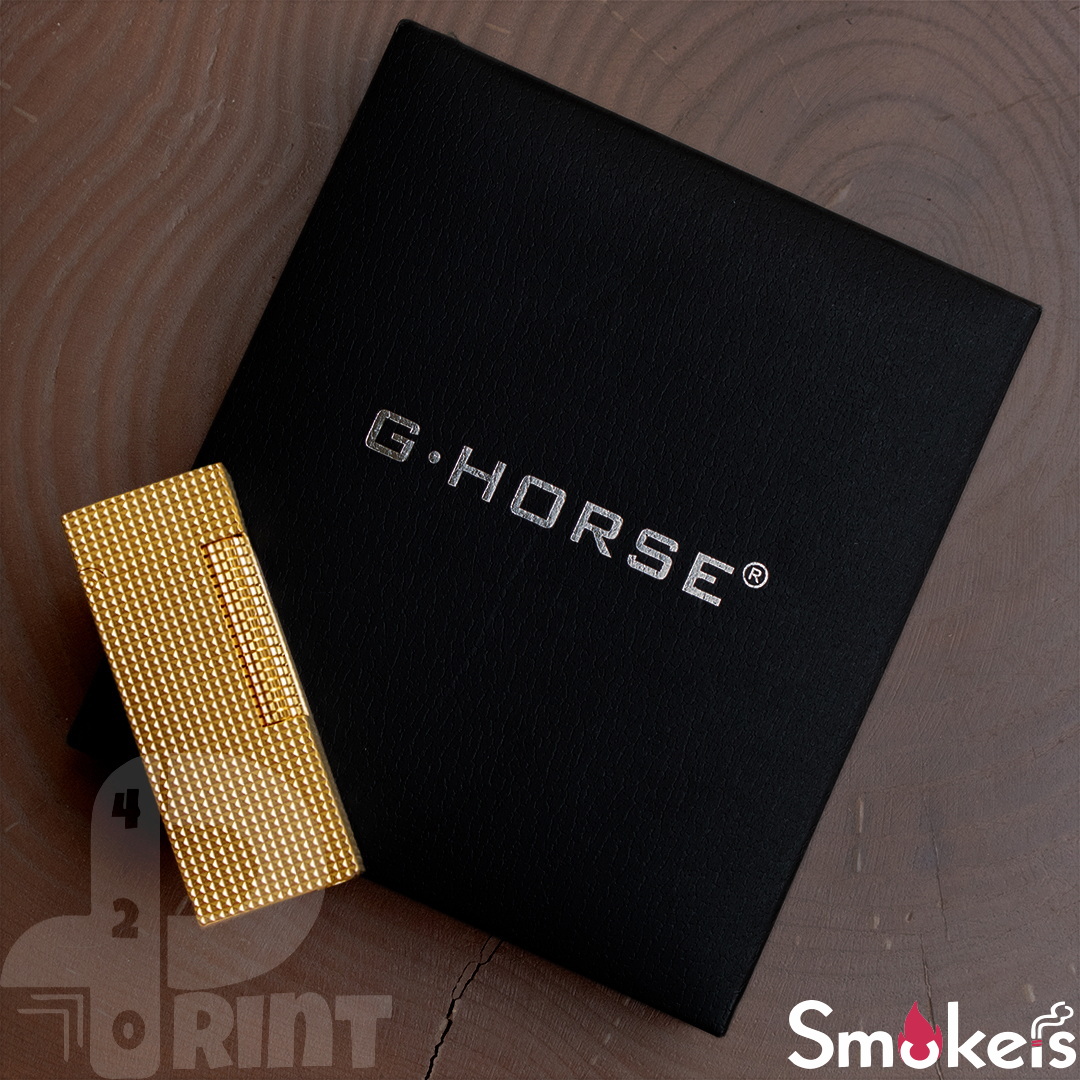 فندک گازی طرح دانهیل برند G.HORSE (طلایی شمشی) اورجینال - Image 8