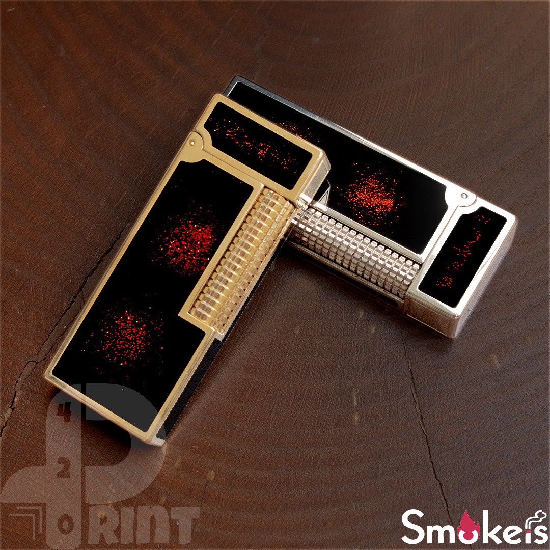 فندک گازی طرح دانهیل برند G.HORSE (مشکی قرمز) اورجینال - Image 15