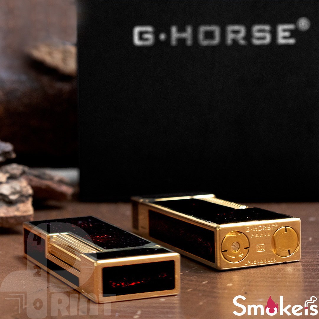 فندک گازی طرح دانهیل برند G.HORSE (مشکی قرمز) اورجینال - Image 7