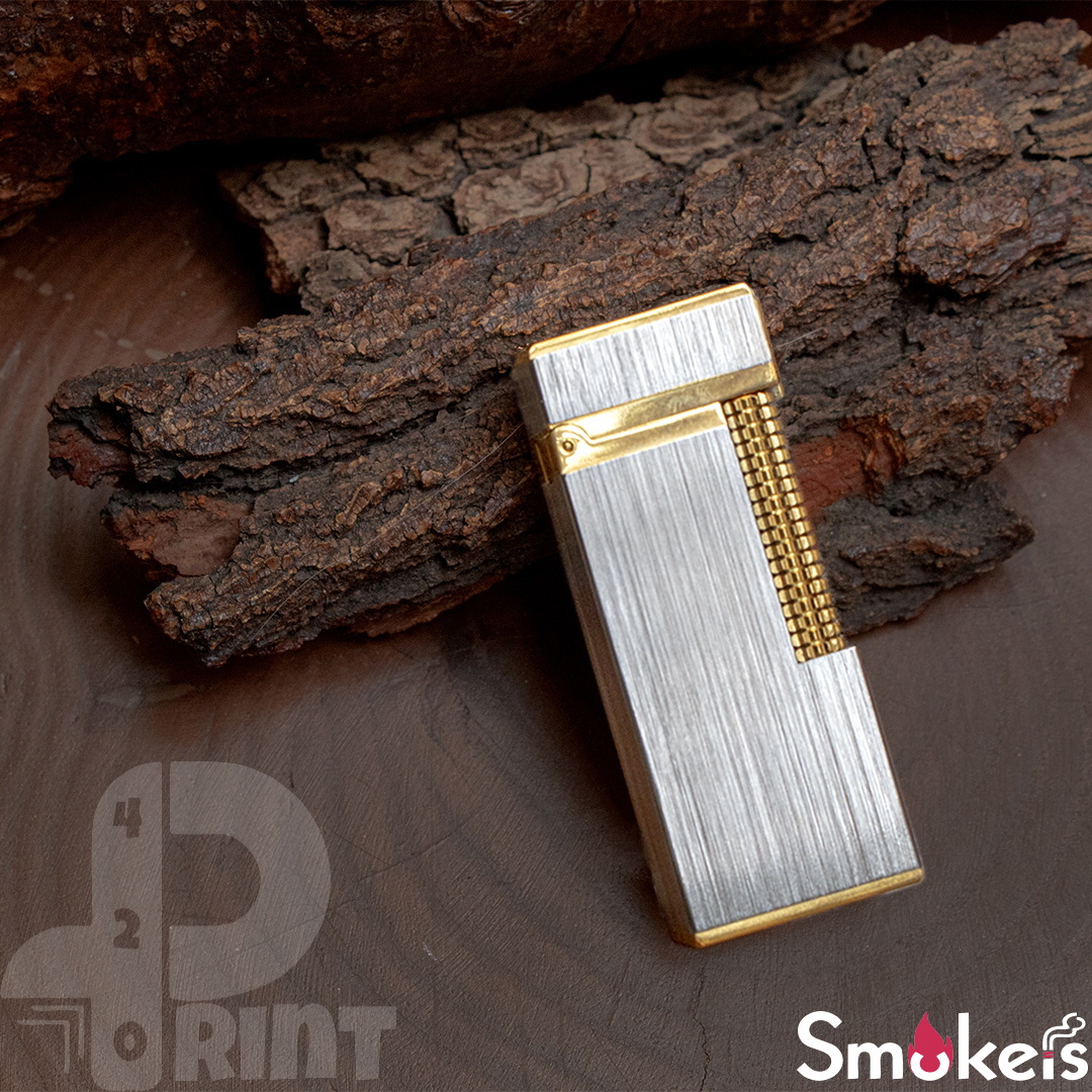 فندک_گازی_طرح_دانهیل_برند_G.HORSE_(نقره ای طلایی)_print42o.ir