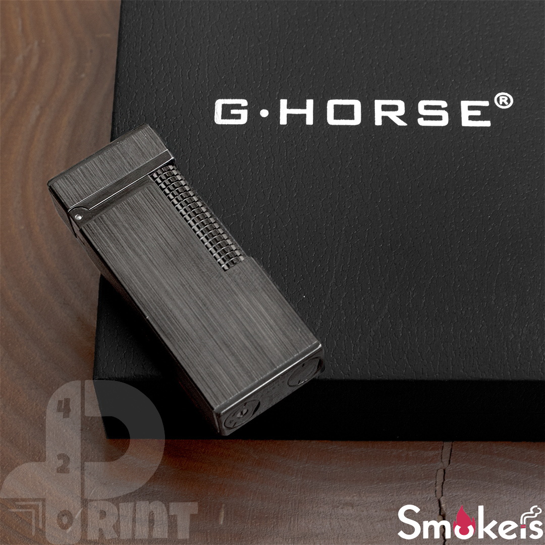 فندک گازی طرح دانهیل برند G.HORSE (مشکی ساده) اورجینال - Image 5
