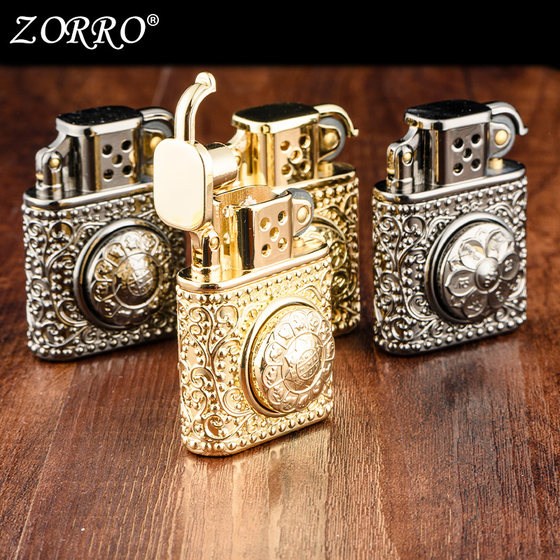 فندک بنزینی ZORRO اسپینری (کلاسیک) اورجینال - Image 9