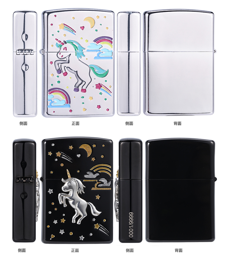 فندک بنزینی Custom Zippo (طرح اسب تک شاخ) - Image 10