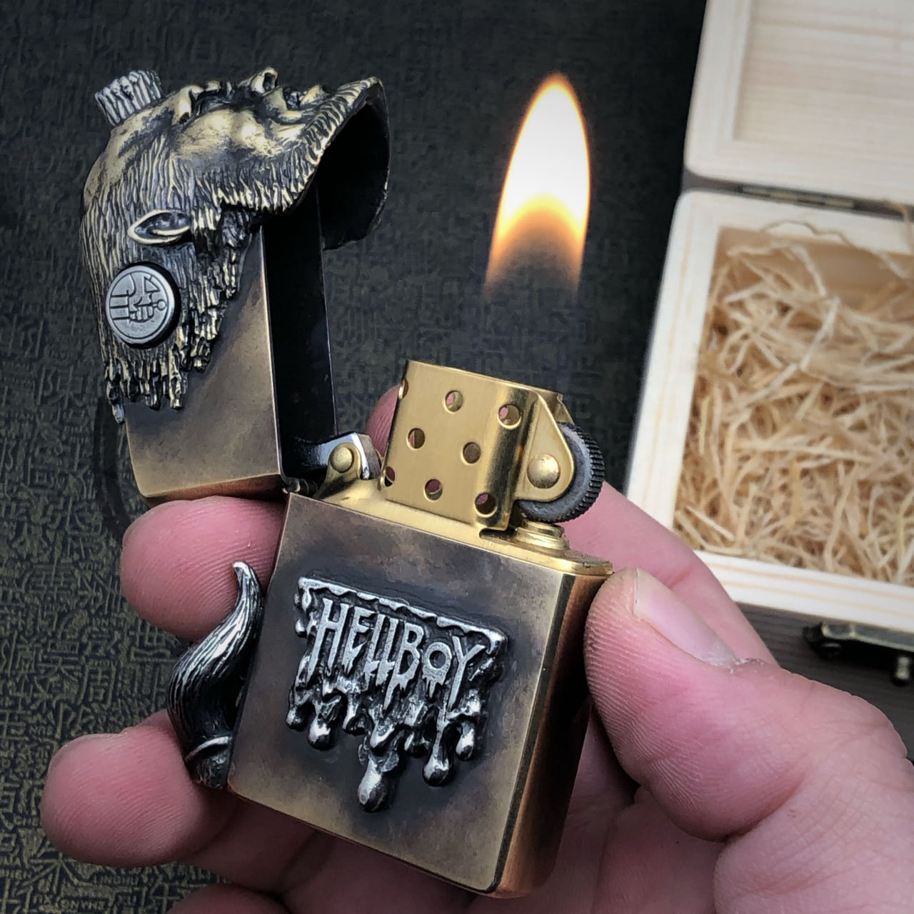 فندک بنزینی Custom Zippo (طرح پسر جهنمی) Hellboy - Image 7