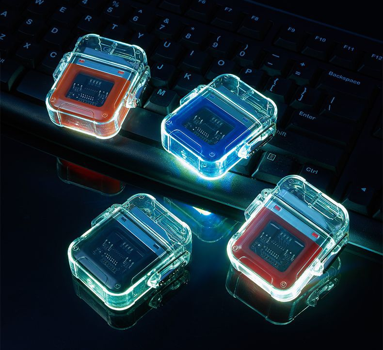 فندک_برقی _همراه_چراغ_قوه_برند_Lighter_محفظه_شیشه_ای_print42o.ir_09