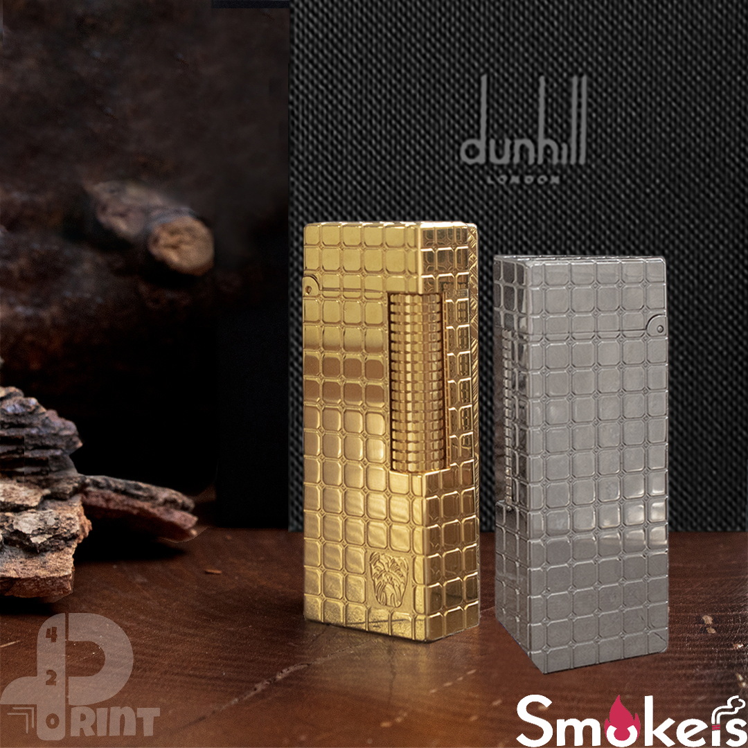 فندک_گازی_Dunhill_Rollagas_بافت_ریز_مربعی_print42o.ir_