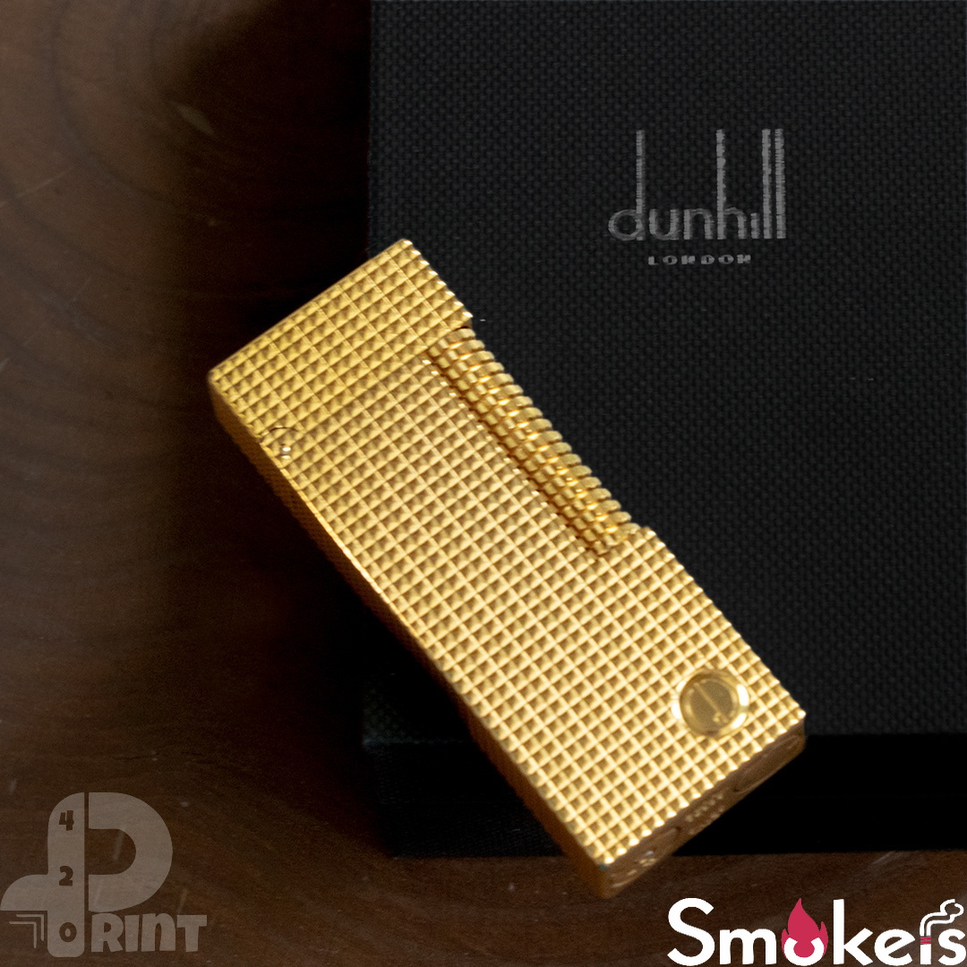 فندک گازی Dunhill Rollagas (بافت خیلی ریز مربعی) اورجینال - Image 9