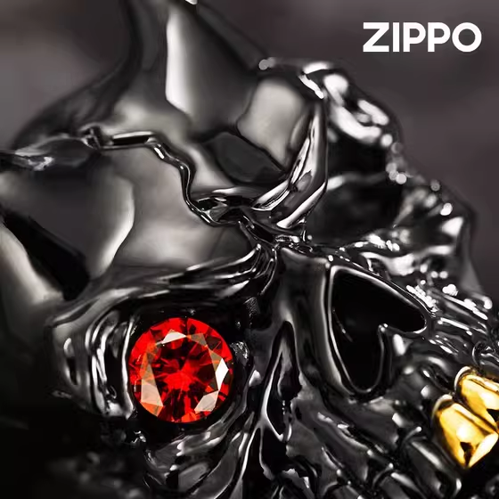 فندک_بنزینی_Custom_Zippo_طراحی_540_اسکلت_Ghost_Knight_Skull_print42o.ir_03