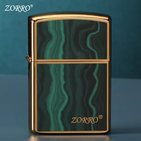 فندک_بنزینی_Zorro_رنگ_سبز_بدنه_لاکی_print42o.ir_06