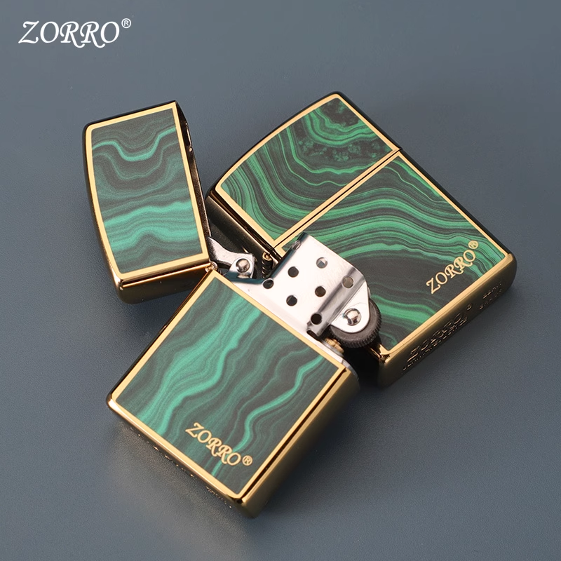 فندک_بنزینی_Zorro_رنگ_سبز_بدنه_لاکی_print42o.ir_04