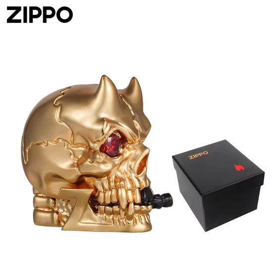 فندک_بنزینی_Custom_Zippo_طراحی_540_اسکلت_Ghost_Knight_Skull_print42o.ir_10