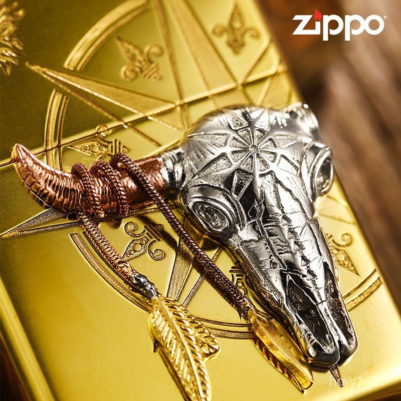 فندک_بنزینی_ustom_Zippo_طراحی_540_اسکلت_بوفالو_print42o.ir_01