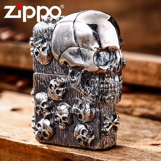 فندک_بنزینی_Custom_Zippo_طرح_جمجمه_print42o.ir_