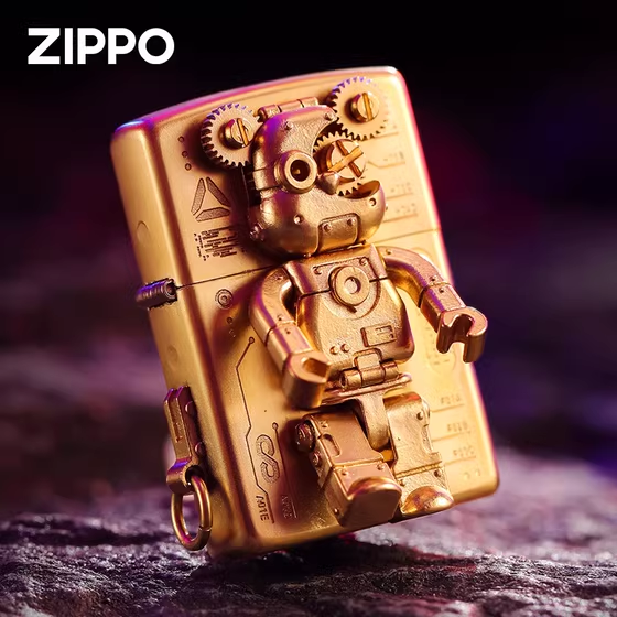 فندک_بنزینی_Custom_Zippo_طراحی_540_درجه_خرس_رباتی_print42o.ir_