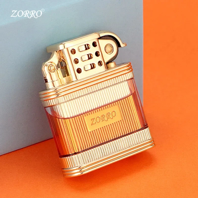 فندک بنزینی Zorro Z727 (مخزن شیشه ای) اورجینال - Image 3
