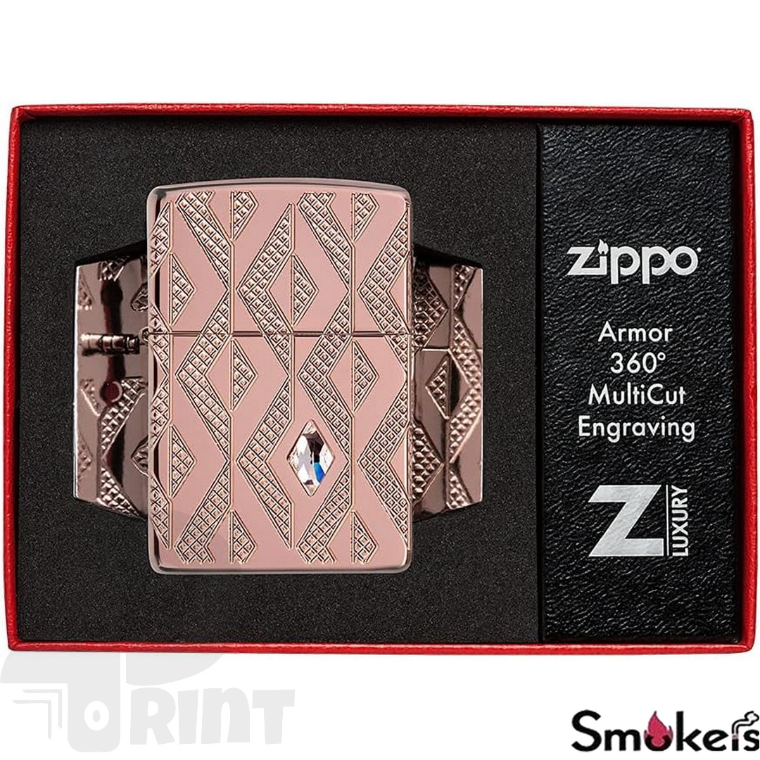 Zippo 49702 Geometric Diamond Pattern Design - Image 2