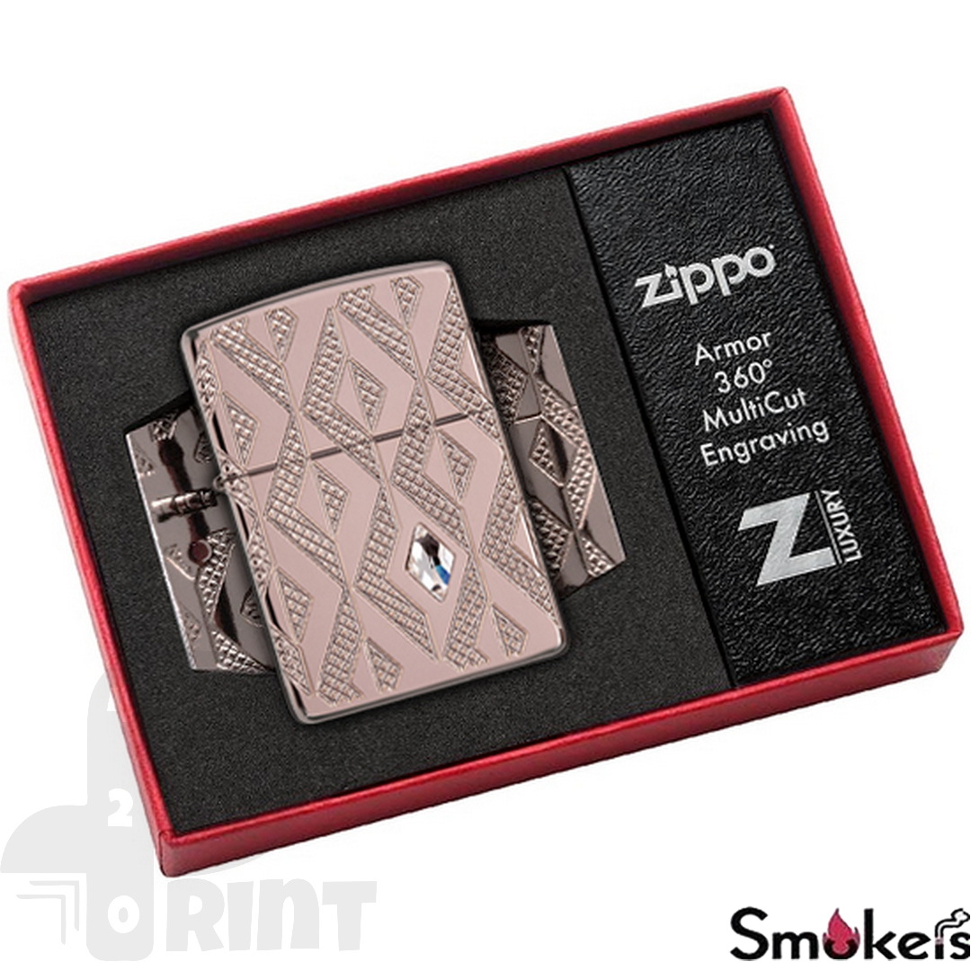 Zippo 49702 Geometric Diamond Pattern Design - Image 7