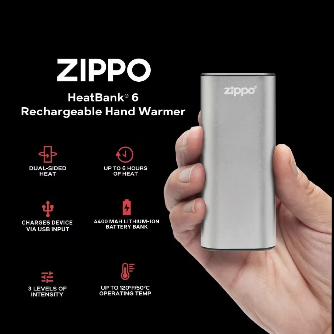 Zippo 40616 HeatBank 6 Rechargeable Hand Warmer - Image 2