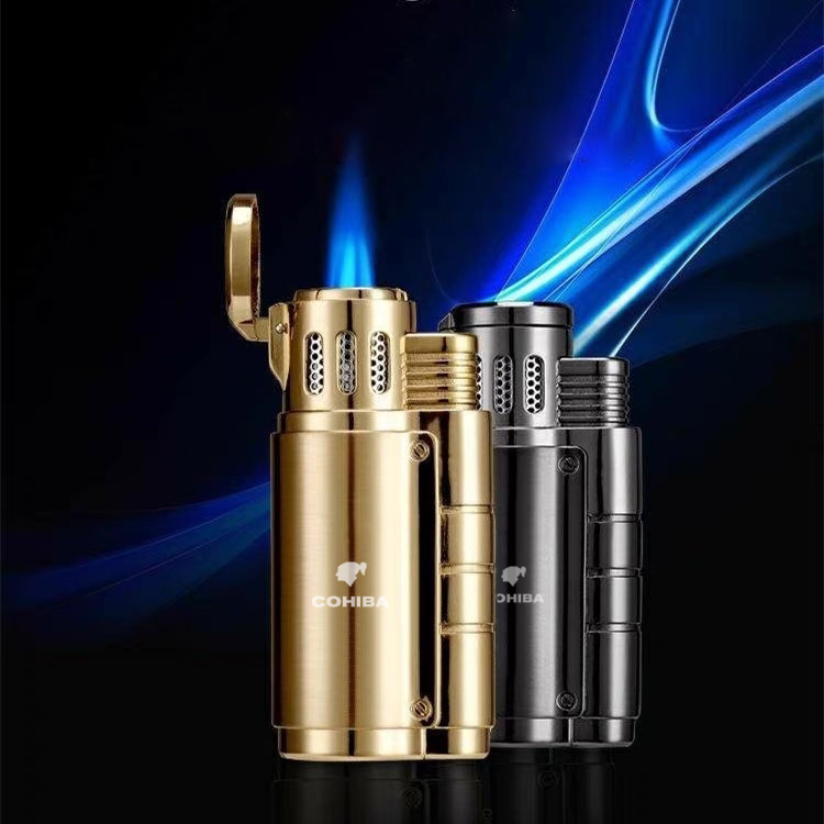 فندک اتمی گازی سه شعله COHIBA اورجینال