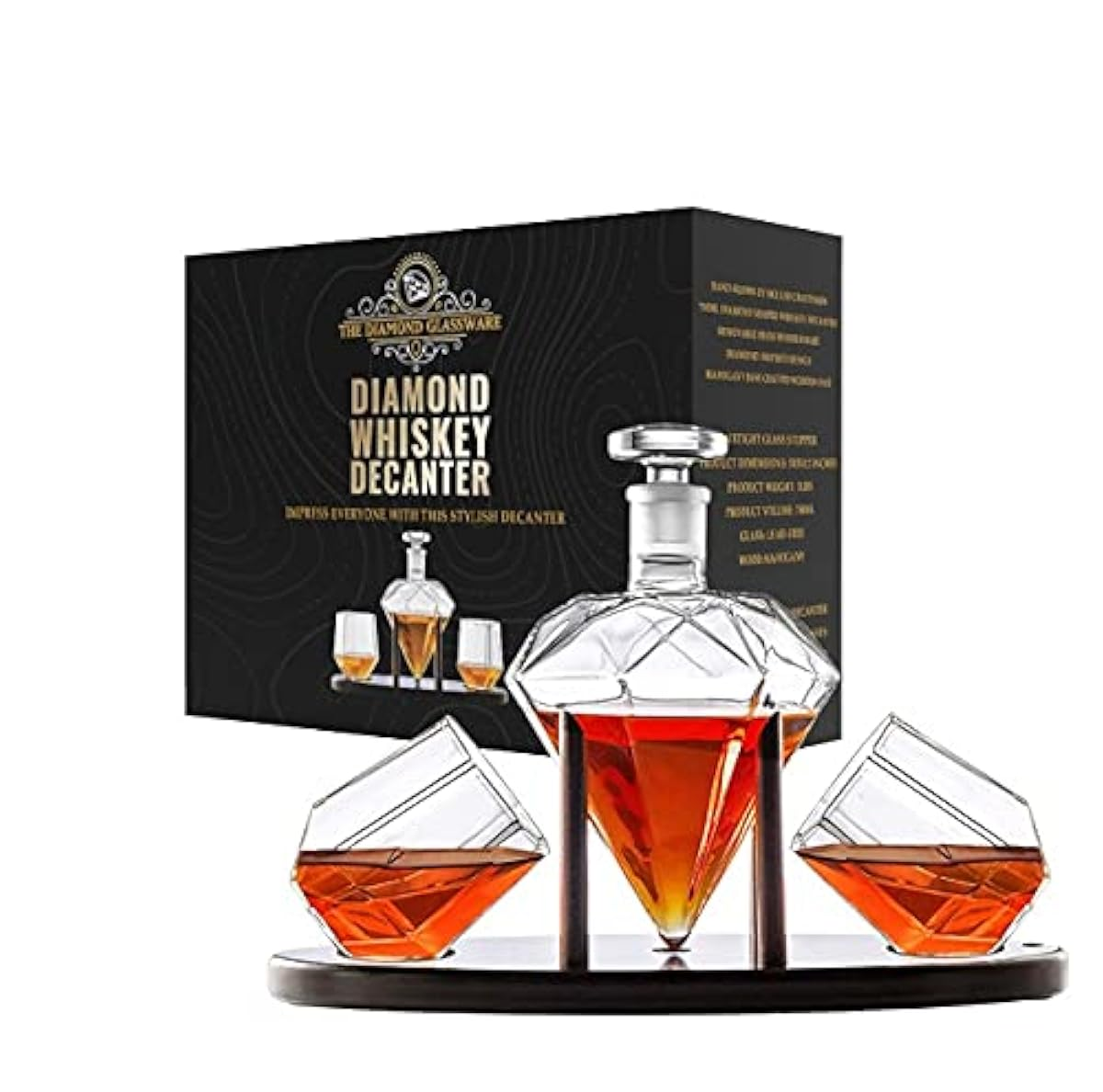 ست نوشیدنی شیشه ای (طرح الماس) - Image 4