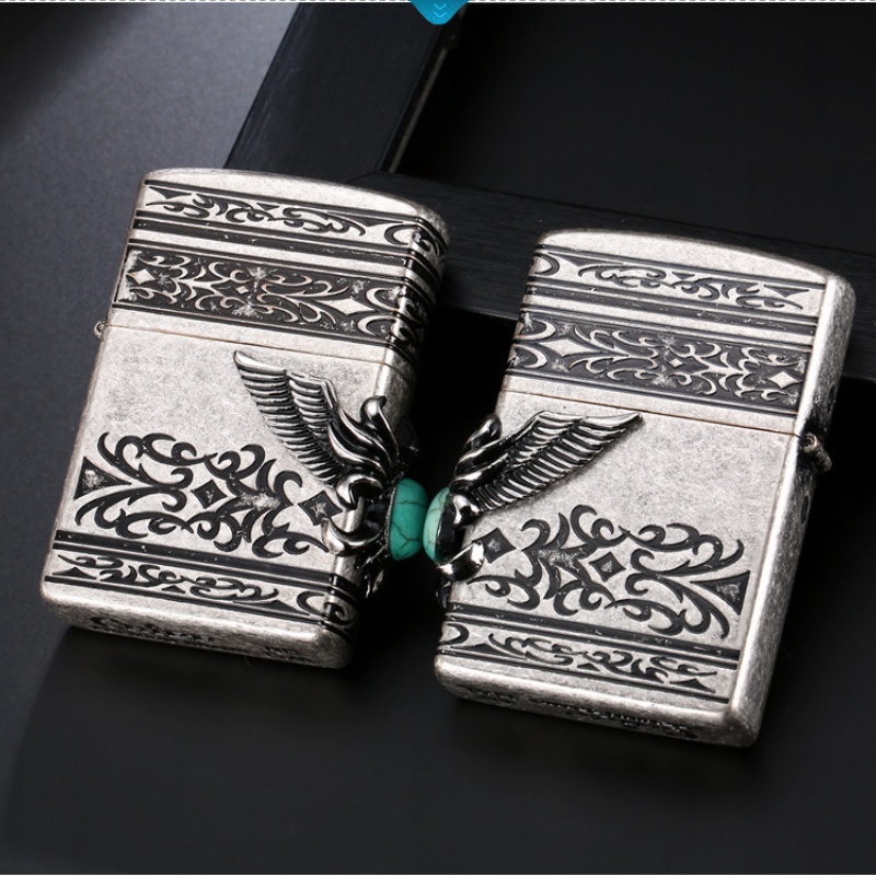 فندک_بنزینی_برند_Chief_با_طرح_نگین_فیروزه_اورجینال_print42o.ir_ 02