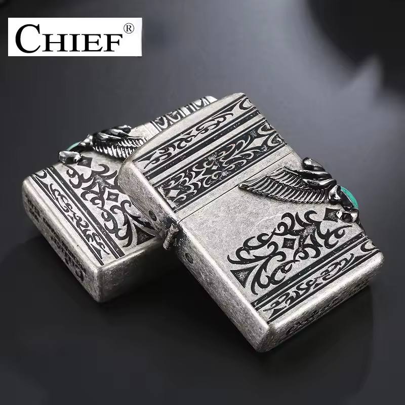 فندک_بنزینی_برند_Chief_با_طرح_نگین_فیروزه_اورجینال_print42o.ir_ 07