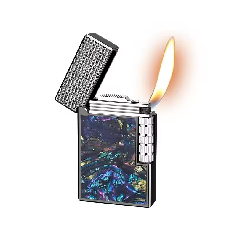فندک گازی بغلزن طرح دپونت صدفی برند Lighter (اورجینال) - Image 5