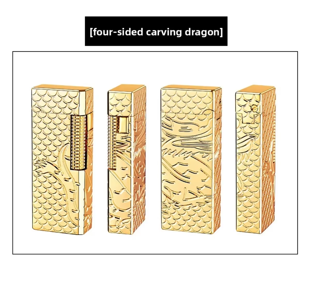 فندک گازی دوشعله Derui (طرح دانهیل) اورجینال - Image 13