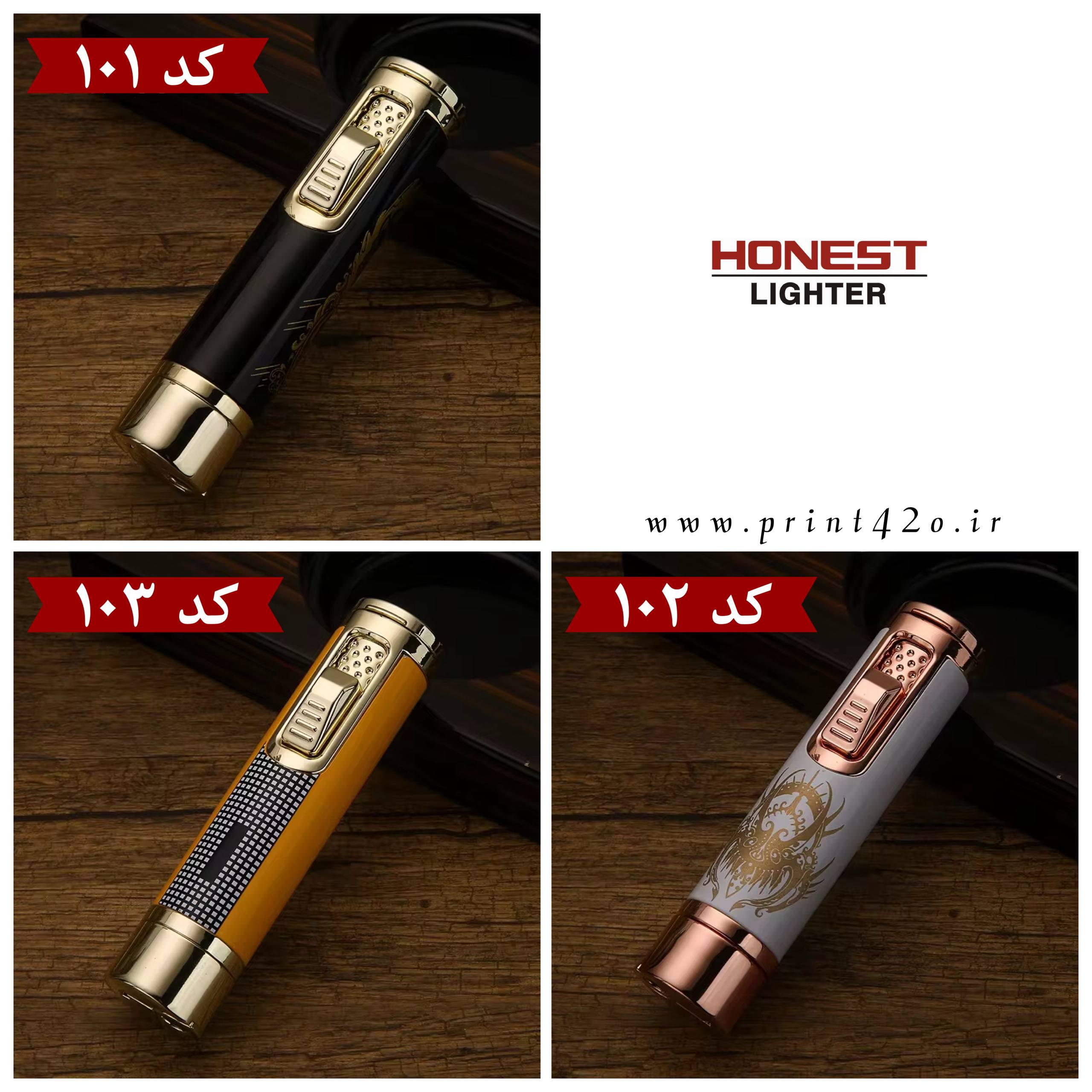 فندک اتمی گازی تک شعله ابزاردار برند HONEST اورجینال - Image 12