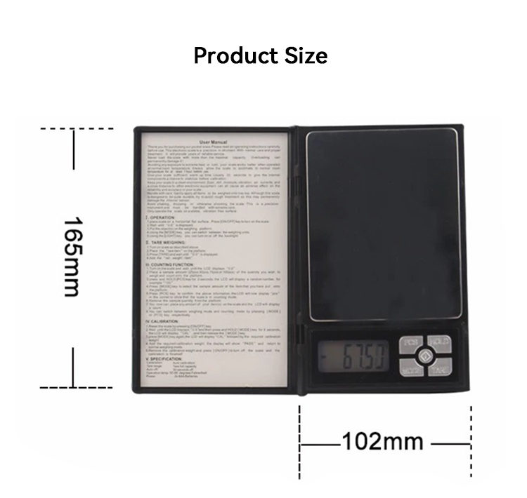 ترازو دیجیتالی مدل NoteBook (ظرفیت ۲ کیلو) اورجینال - Image 9