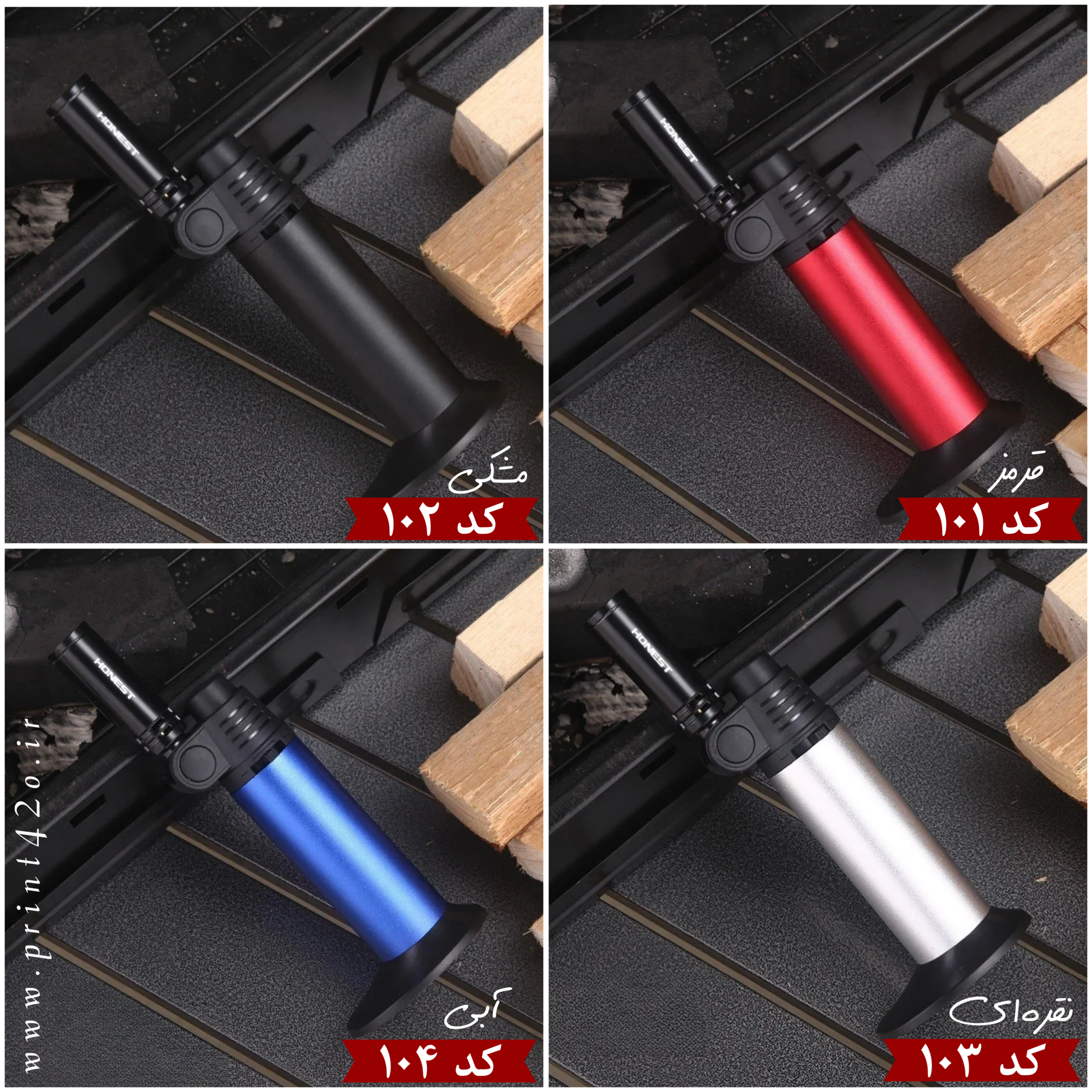 فندک رومیزی اتمی تک شعله متحرک Honest اورجینال - Image 7