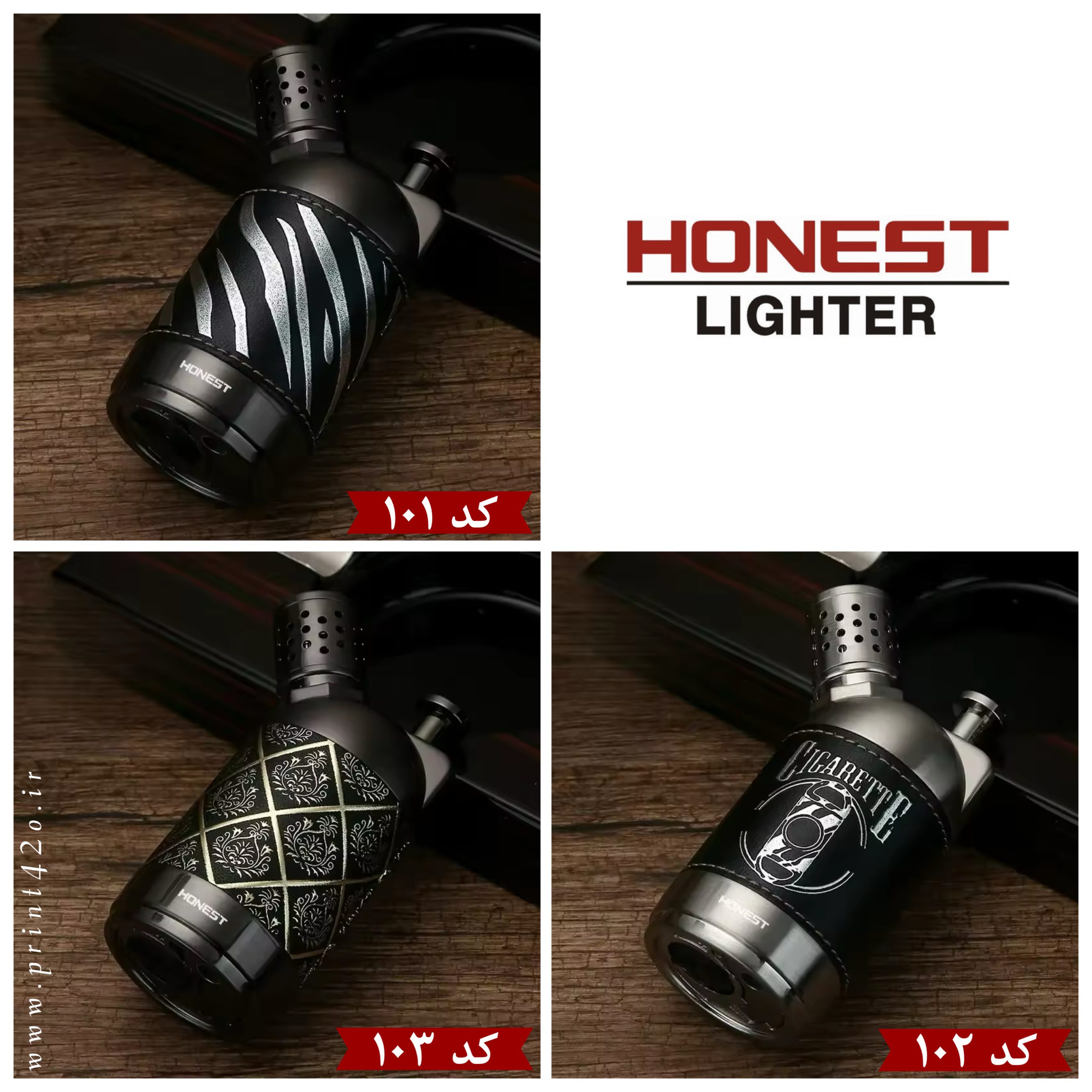 فندک رومیزی اتمی چهار شعله برند Honest اورجینال - Image 12