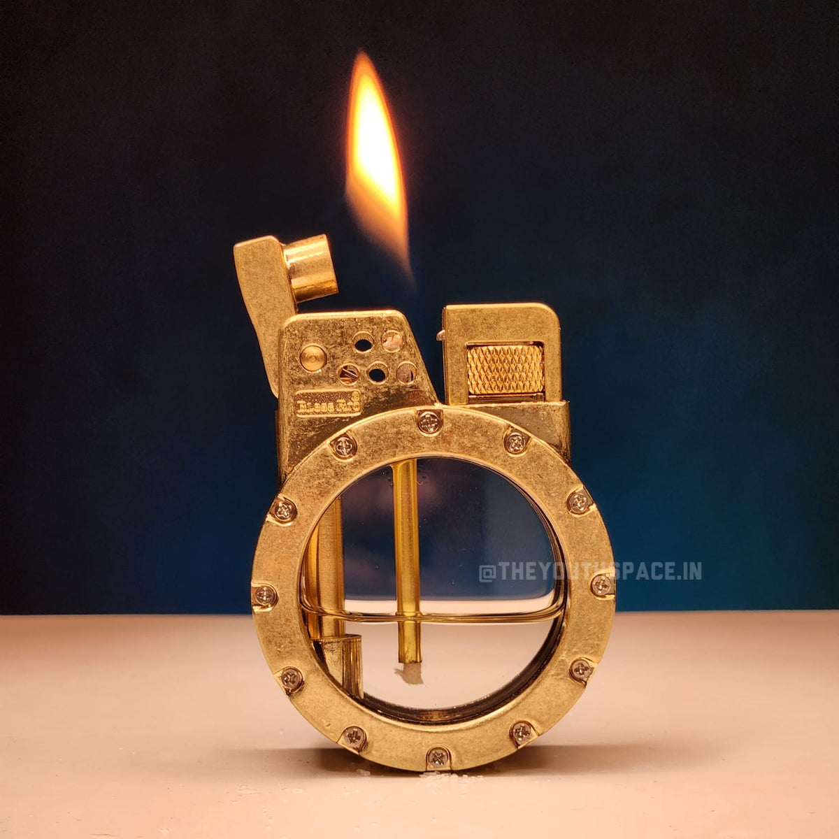 فندک بنزینی اتومات شیشه ای کلکسیونی برند Lighter اورجینال - Image 6