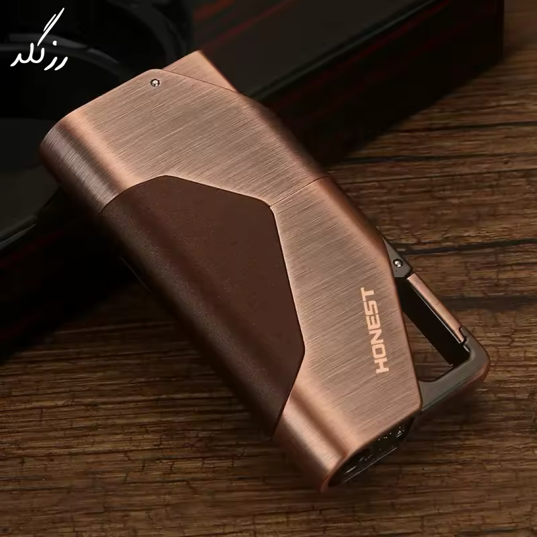 فندک گازی شعله اتمی جاکلیدی دار برند HONEST اورجینال - Image 11