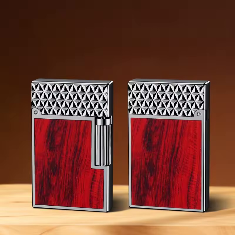 فندک گازی بغلزن طرح دپونت چوب Lighter (اورجینال) - Image 2