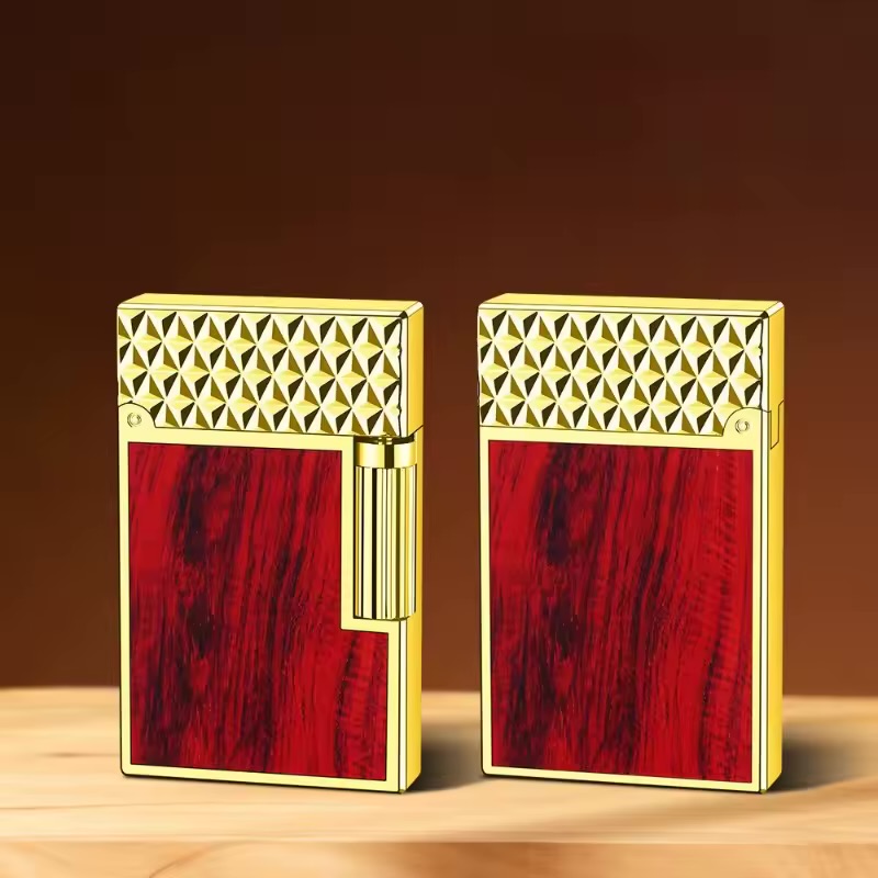 فندک گازی بغلزن طرح دپونت چوب Lighter (اورجینال) - Image 3