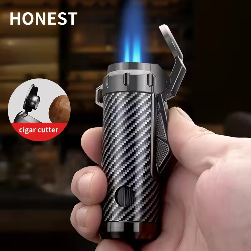 فندک گازی اتمی سه شعله جدا برند HONEST اورجینال