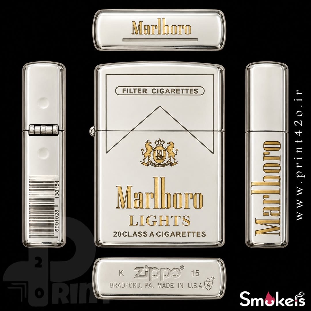 فندک بنزینی طرح مارلبورو Zippo High Copy - Image 2